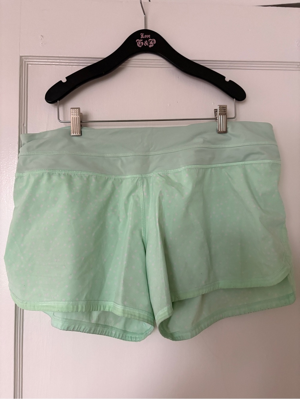 Lululemon Athletica Women's Mint Green Athletic Running Shorts